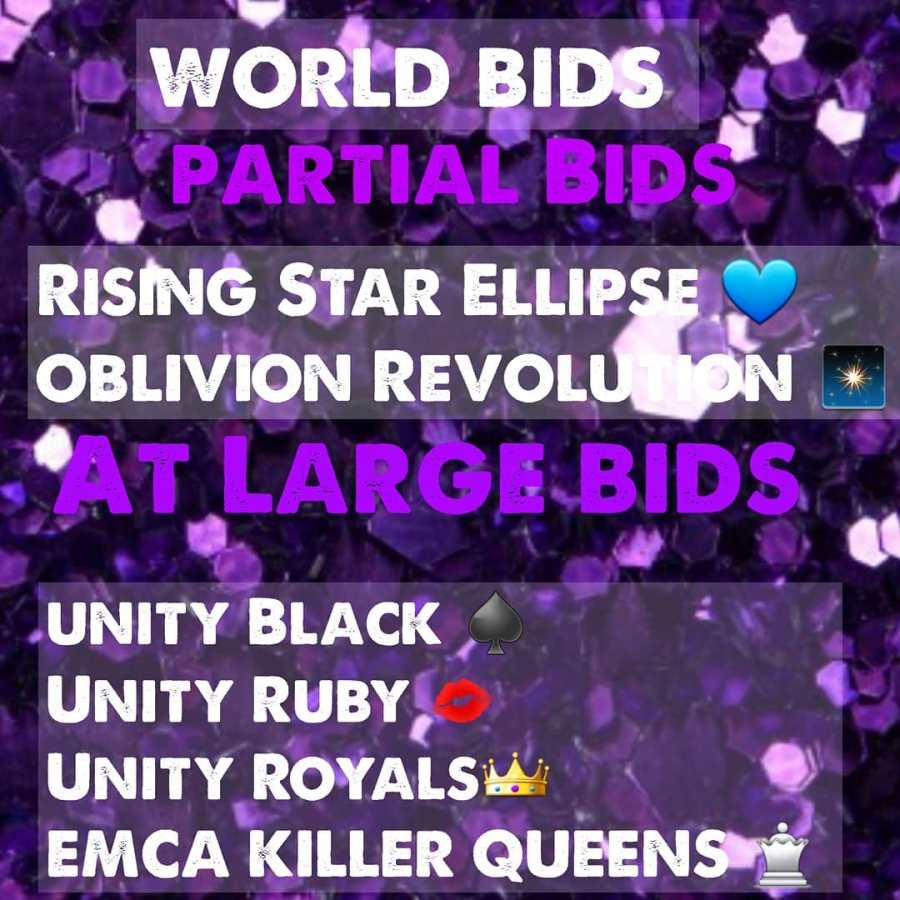 World bids for 2019