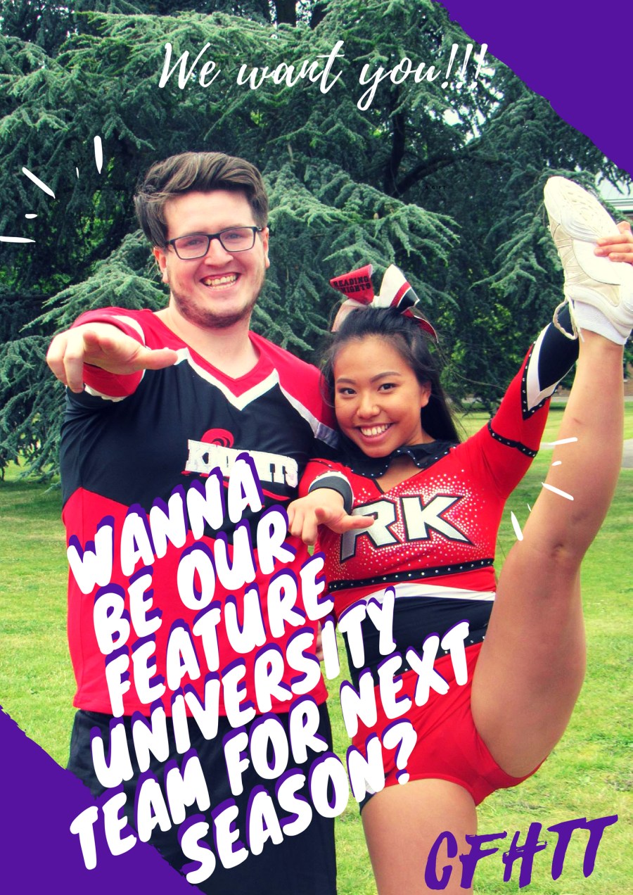 university cheerleader promo poster